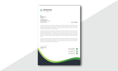 Wall Mural - abstract letterhead design modern business letterhead design template. modern company letterhead tem