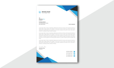 Wall Mural - abstract letterhead design modern business letterhead design template. modern company letterhead tem
