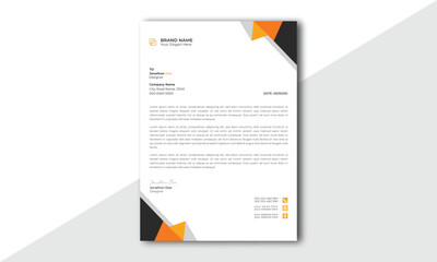 Wall Mural - abstract letterhead design modern business letterhead design template. modern company letterhead tem
