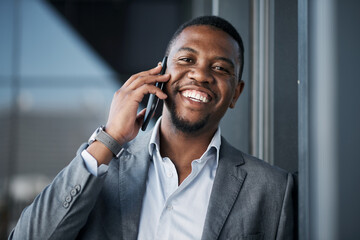 Poster - Trust is the best thing to build with clients. a handsome young businessman standing alone outside and using his cellphone during the day.