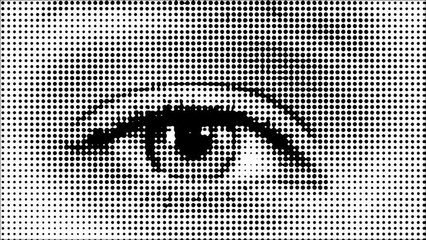 blinking eye comical dots animation