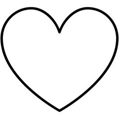 heart icon. romantic heart symbol. line icon vector stock
