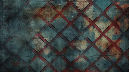 Wall Mural - Urban rough grunge seamless uniform pattern cloth texture, generative AI