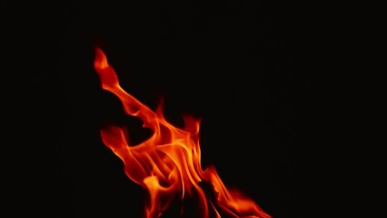 Aufkleber - Slow motion video of fire and flames burning gas or gasoline ignited by fire and flames.