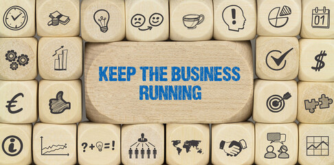 Wall Mural - Keep the business running	