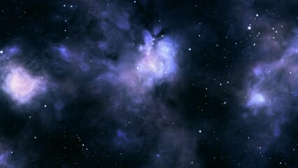 Wall Mural - space nebulae looped scrolling