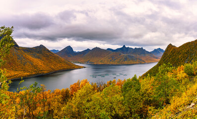 The Traelvika viewpoint is totally worth the stop, even more so in Autumn, Troms og Finnmark, Norway