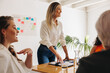 © Jacob Lund - Young businesswoman having a meeting with her colleagues in a boardroom