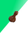 Leinwandbild Motiv chess pawn 3d icon