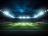 Fototapeta Sport - stadium lights background