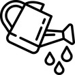 watering can line icon