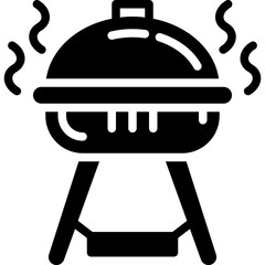 Wall Mural - barbecue solid icon