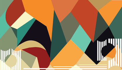 Abstract background with geometric elements. Vector illustration. Can be used for advertisingeting, presentation.