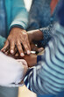© Nola V/peopleimages.com - Lets give it our all. Closeup shot of an unidentifiable group of university students joining their hands together in unity.