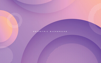 Modern abstract purple background elegant circle shape design