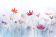 canvas print picture - Bunte Blumen, minimalistisch und verträumt 