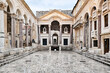 Peristyle in Diocletian's Palace in Split, Croatia