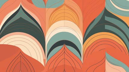 Wall Mural - colorful paper cutout. paper cut banner concept. paper carve gradient. ai generated.