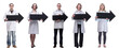 © ASDF - group of successful business people with black arrow