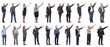 © ASDF - group of business people showing thumbs up isolated