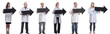 © ASDF - group of successful business people with black arrow