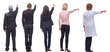 © ASDF - group of business people showing thumbs up with their backs
