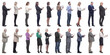 © ASDF - group of people holding tablet and looking ahead