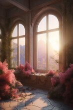 Window Room With Surreal Mystical View