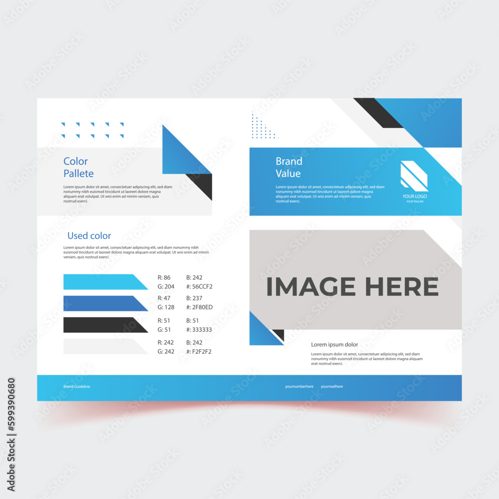 social media post banner, template layout design with cover page for ...