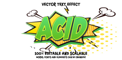 Wall Mural - Comic Style Editable Text Effect