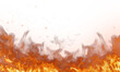Fire flame on transparent background