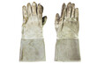 © niwat - Old welder gloves on isolated on white background, Clipping path