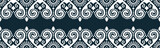Fototapeta Kuchnia - seamless pattern abstract ethnic geometric embroidery design repeating background texture in black and white.wallpaper and clothing. EP.68