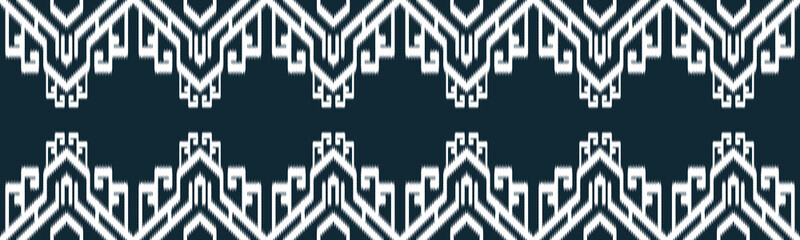 Wall Mural - Ikat Ethnic Seamless Pattern Design in tribalt vertical. Geomatirc tribal vector texture. Figure tribal embroidery. backgroud Vector illustration EP.79