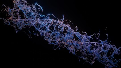vdo Mp4 Helix Human DNA 3 D Rendering