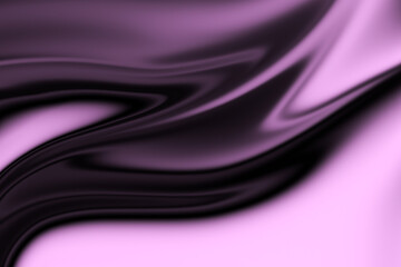 Poster - abstract background with smooth lines in magenta and black colors for design. fluid art