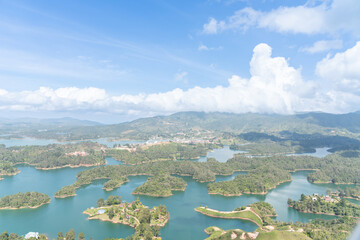 Wall Mural - Beautiful landscape in El Peñol Guatape, Medellin Colombia