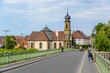 Alte Mainbrücke mit Kreuzkapelle, Kitzingen, Mainfranken, Bayern, Deutschland