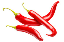 Delicious Red Chili Peppers Cut Out
