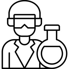 Wall Mural - Chemist Icon