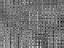 Fractal Complex Black White Patterns - Mandelbrot Set Detail, Digital Artwork For Creative Graphic