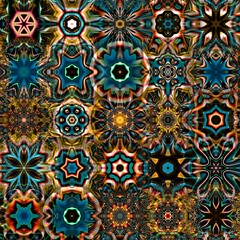 Wall Mural - Fractal complex patterns - Mandelbrot set detail, digital artwork for creative graphic