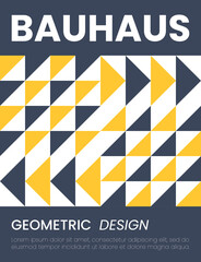 Wall Mural - Abstract bauhaus elements shapes for use as cover or poster