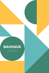Wall Mural - abstract bauhaus elements shapes for use as banner or poster