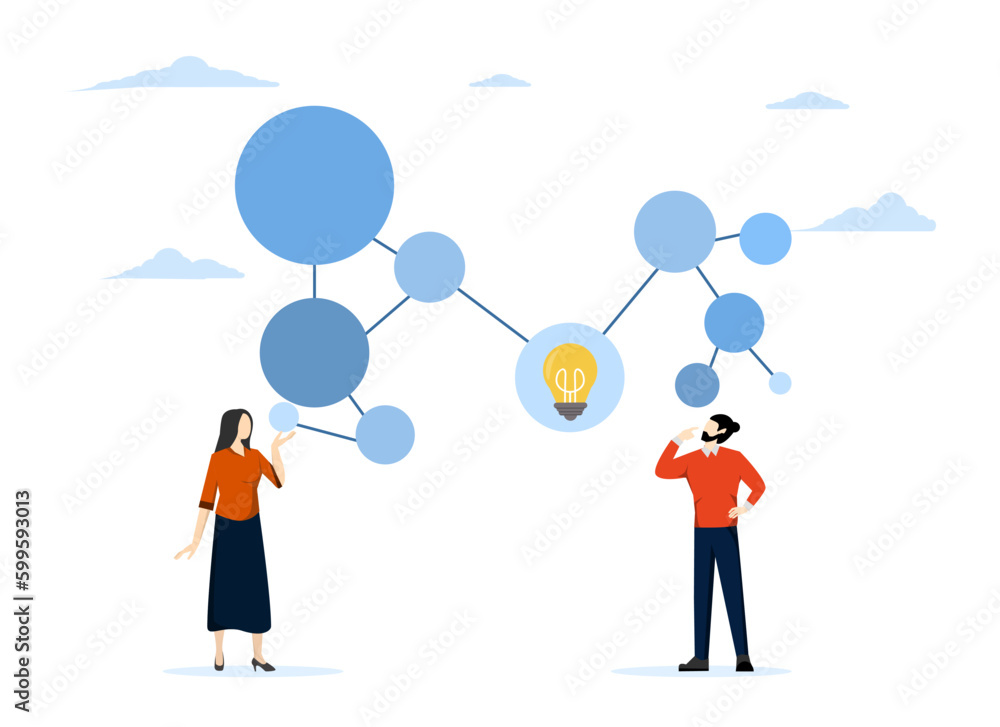 decision making concept, Mind map diagram for idea research, plan or ...