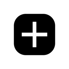 Poster - Add, new, plus icon symbol - create icons, more button in filled