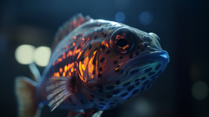 Sticker - Cyber Fish Generative AI 