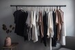 © Alfazet Chronicles - minimalist wardrobe with a variety of textures and colors, created with generative ai