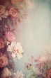 illustrazione di sfondo floreale con leggera texture  e colori pastello , in formato verticale utile per manipolazioni fotografiche con photoshop, creato con intelligenza artificiale
