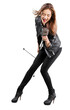 © BillionPhotos.com - Singing singer rock music retro microphone vintage microphone blonde